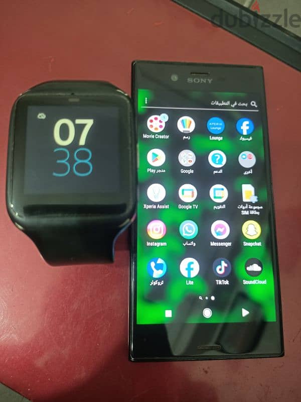 موبايل سوني xz مع ساعة سوني سمارت sony smart watch 3 13