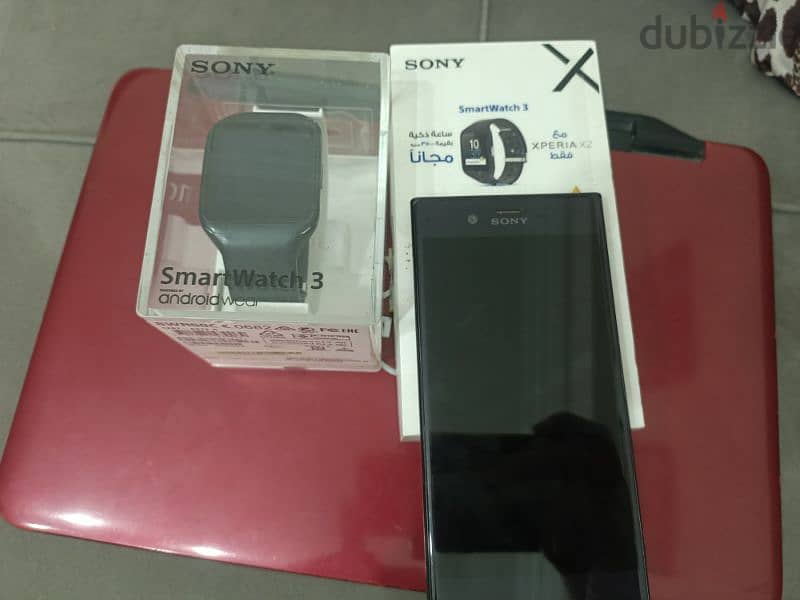 موبايل سوني xz مع ساعة سوني سمارت sony smart watch 3 15