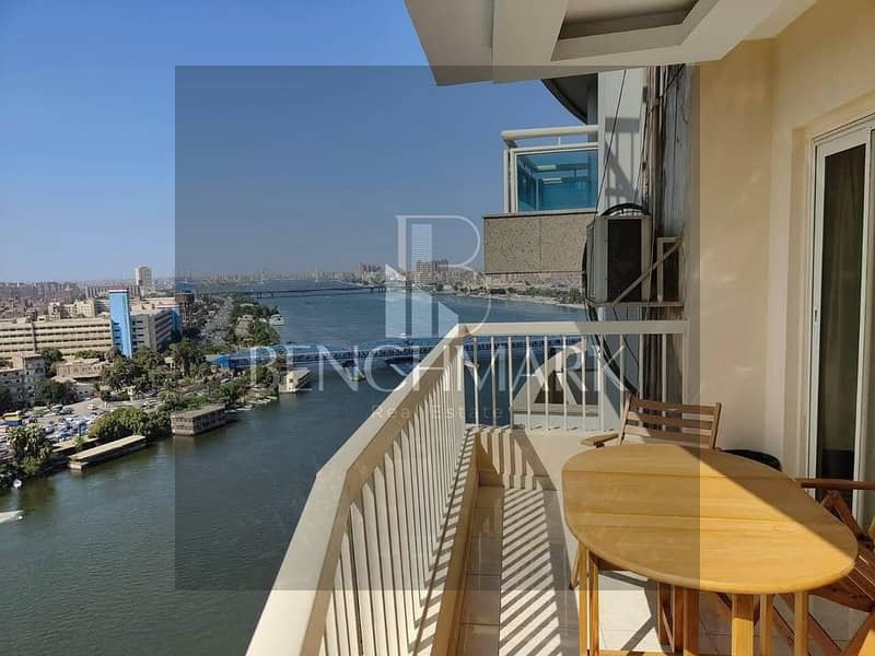 Hotel apartment 82m with direct view of the Nile and delivery soon for sale in Reve Du Nil Maadi Tower directly on the Nile Corniche in Maadi 0