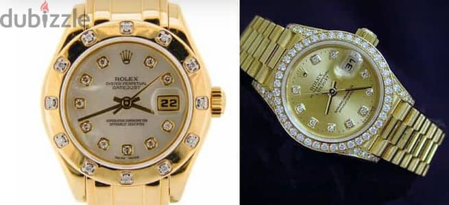 Chanel bag Crystal&golden diamond Rolex for famous business man& woman