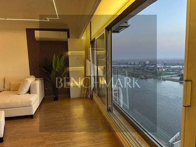 Hotel apartment 42m with direct view of Citadel and delivery soon for sale in Reve Du Nil Maadi Tower directly on the Nile Corniche in Maadi 0