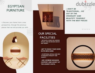 4 pieces Luxurious Pharaonic-Inspired Furniture and Decor Pieces