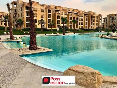 Apartment 165m view for sale without down payment and installments over 10 years in Stone Park Compound, New Cairo