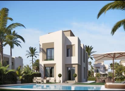 Villa Standalone with garden-3 bedroom -prime location down payments 7 million with installments - in Taj city compound - new Cairo