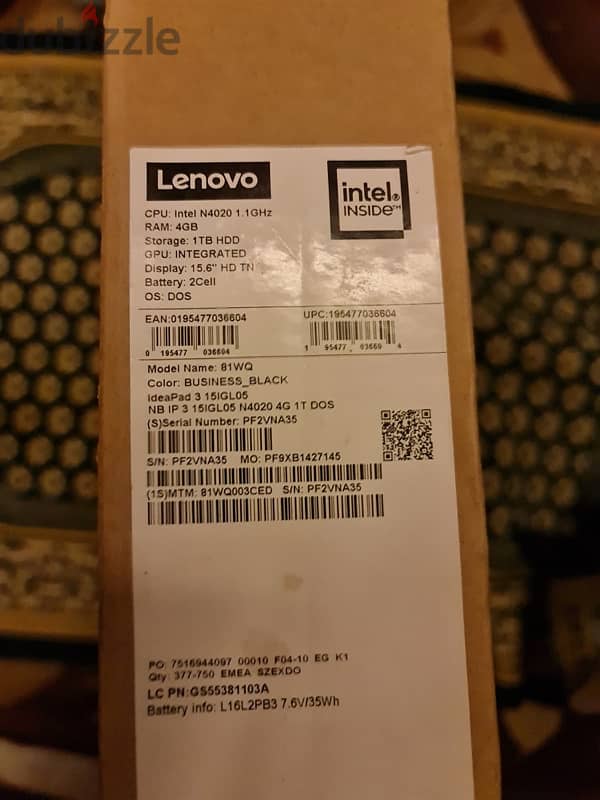 lenovo ideapad 3 15IGl05 7