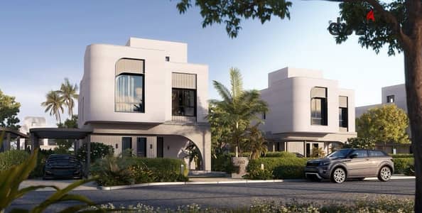 Prime Location Townhouse Villa Large Area Lagoon View in Owest in Installments