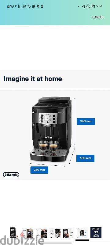 coffee machine delonghi magnifica s 3