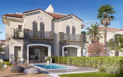 Villa for Rent (Standalone) in Al Maqsad Compound, New Administrative Capital  Private Pool and 300 sqm Garden  The villa features a very strategic lo