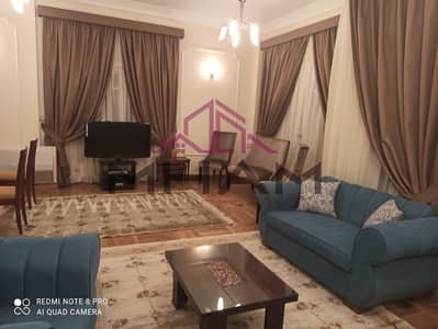 Furnished apartment for rent in a residential villa, fully finished, super luxurious, fully air-conditioned, in the Third District, Fifth Settlement