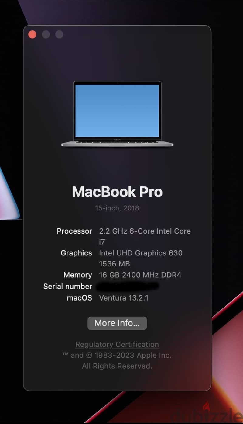 For Sell Macbook Pro 2018 15.6 inch Touch Bar (Space Gray) 4