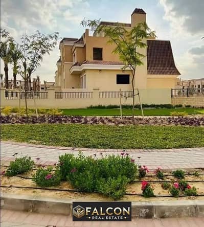 stand alonevilla241m with117m garden at the price of an apartment in the best location with installments over 5 years on the Suez Road in front of Mad