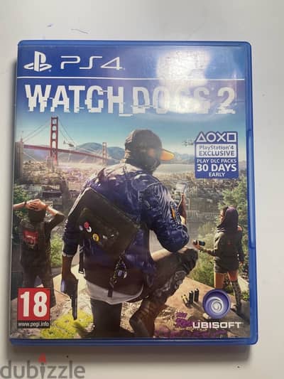 watch dogs2 ps4 650 used متاح التبديل