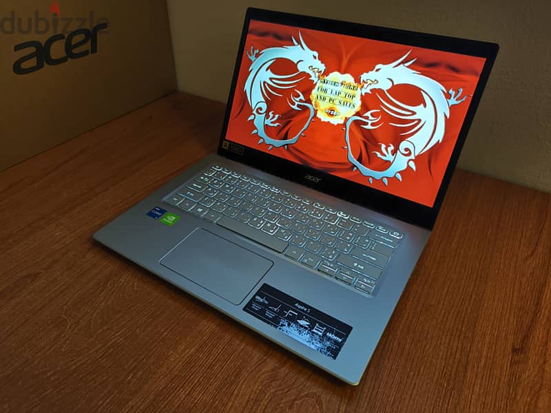 Acer Aspire 14 inch i5 1135G7 Nvidia Mx 350 11 جيل 3