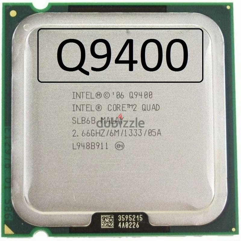 يوجد بروسيسورات Intel® Core™2 Quad Q9400 رباعي النواة 6M LGA 775 0