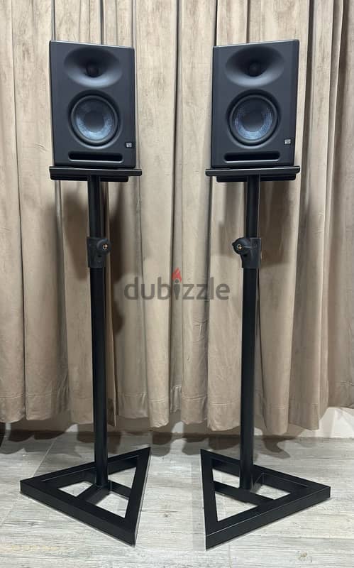 Presonus Eris E5XT Studio Monitors + Bespeco PN90FL Professional Stand 1