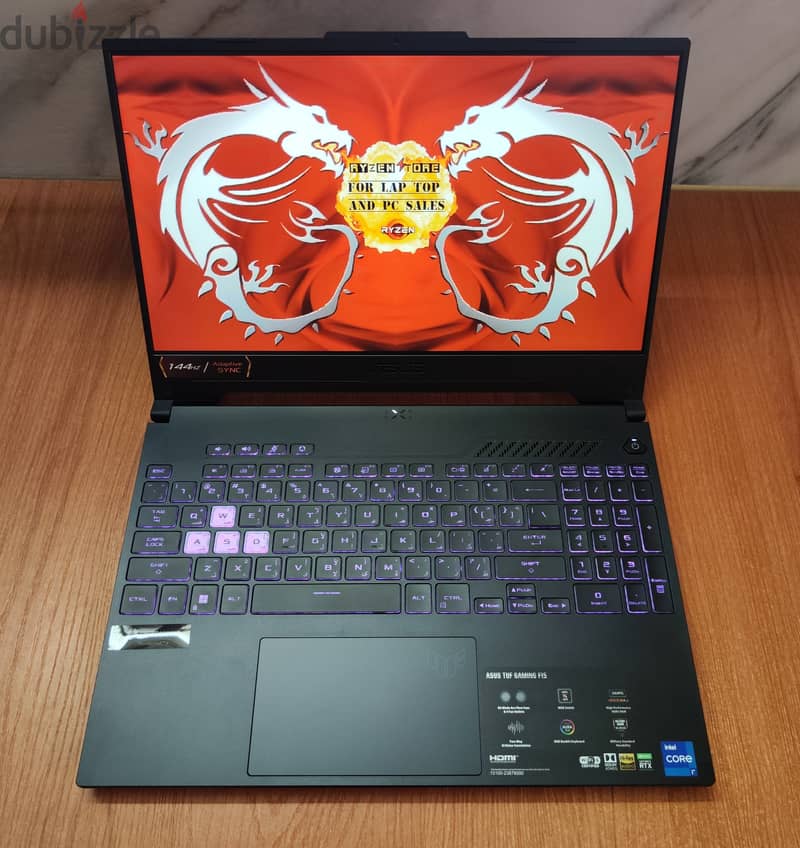 asus tuf gaming Core™ i5-12500H RTX 3050 Gaming LapTop 12 جيل 1