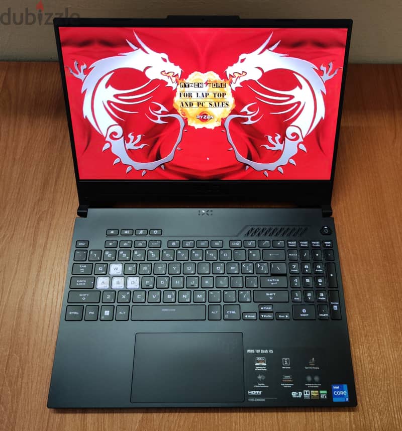 Asus Tuf gaming RTX 3060 6gb intel i7 12650H gaming laptop 12 جيل 4