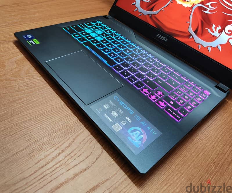 Msi Cyborg Ai RTX 4060 8gb  Ultra 7 155h gaming laptop 15 جيل 12