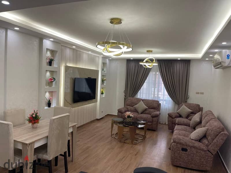 Apartment for rent, second residential, fully finished and furnished hotel in Al-Rehab 0