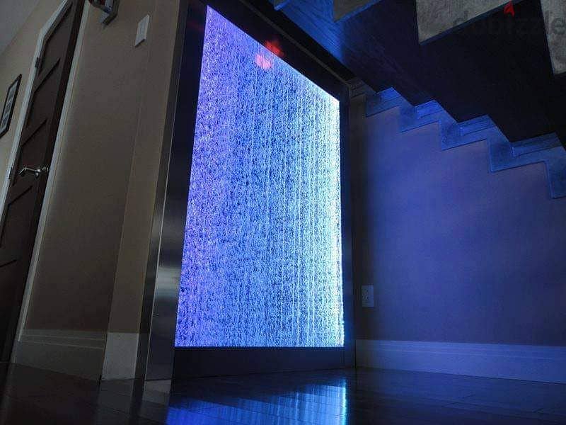 ستارة مائية اكريليك  بالرموت كنترول rgb،ثابتة,متحركة Water curtain 7