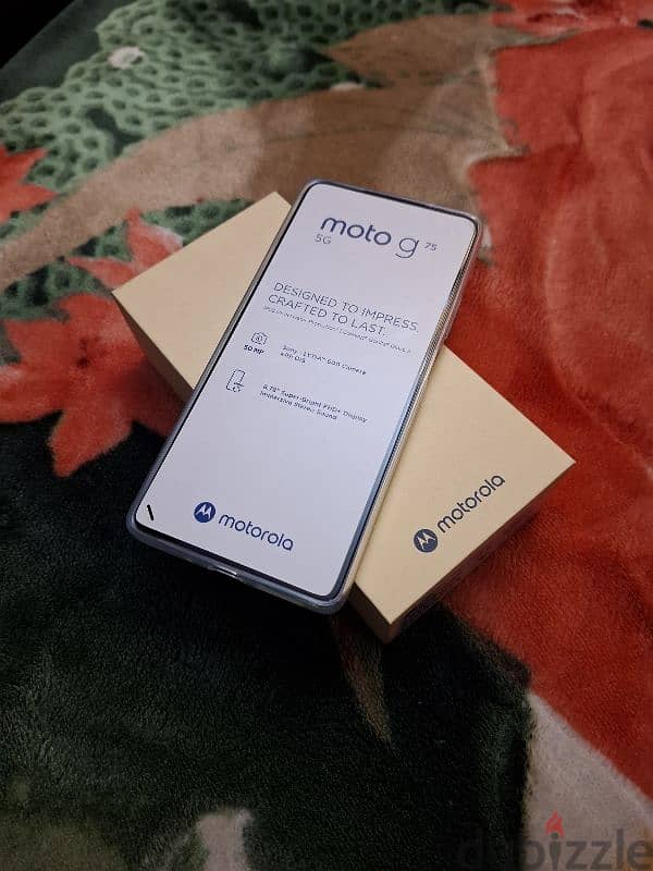 Motorola G75 5G 256/8GB جديد زيرو فتح كرتونة بالضمان المحلي 24 شهر 1