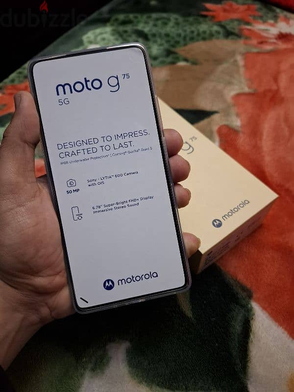 Motorola G75 5G 256/8GB جديد زيرو فتح كرتونة بالضمان المحلي 24 شهر 5