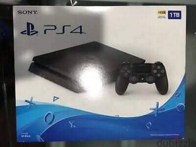 بلاي ستيشن فور سلم سوفت 9 الف جيجا Ps4 slim 1TP