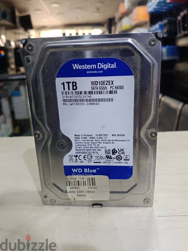 Hard 1 TP Western digital blue 0