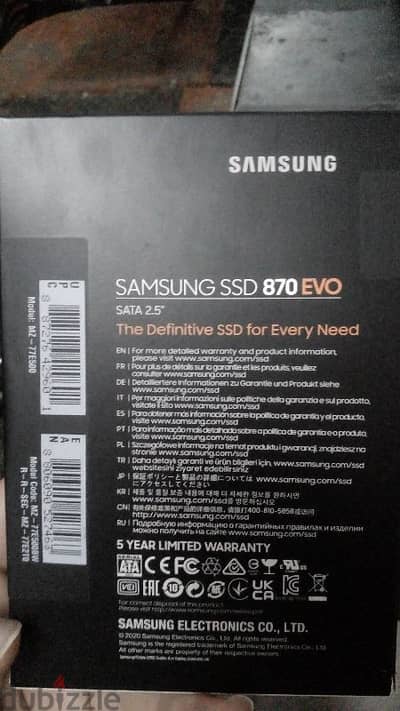 Samsung EVO ssd 2.5 SATA