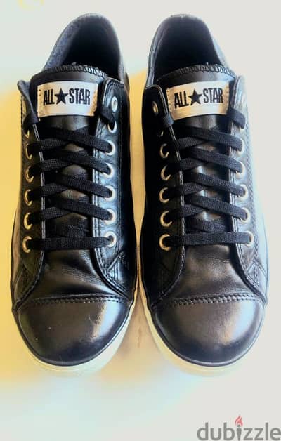 converse chuck Taylor leather in black size:44