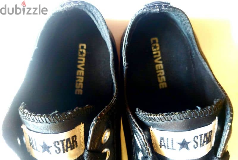 converse chuck Taylor leather in black size:44 3