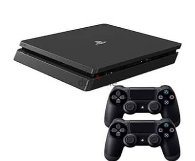 playstation 4 slim 1tb used . . 2 dualShcok ( ps4 )