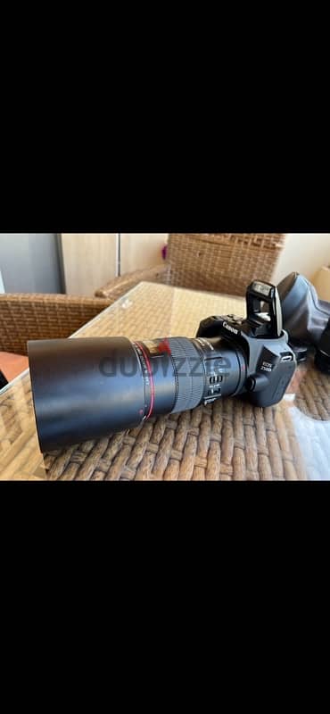 canon eos 250d +macro lens canon 100 mm ef+lens canon 18/55+bag+memory 1