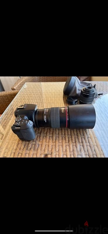 canon eos 250d +macro lens canon 100 mm ef+lens canon 18/55+bag+memory 4