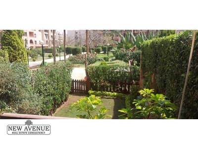 Ground apartment with garden - 3 BR - Fully finished - in El rehab compound - new cairo