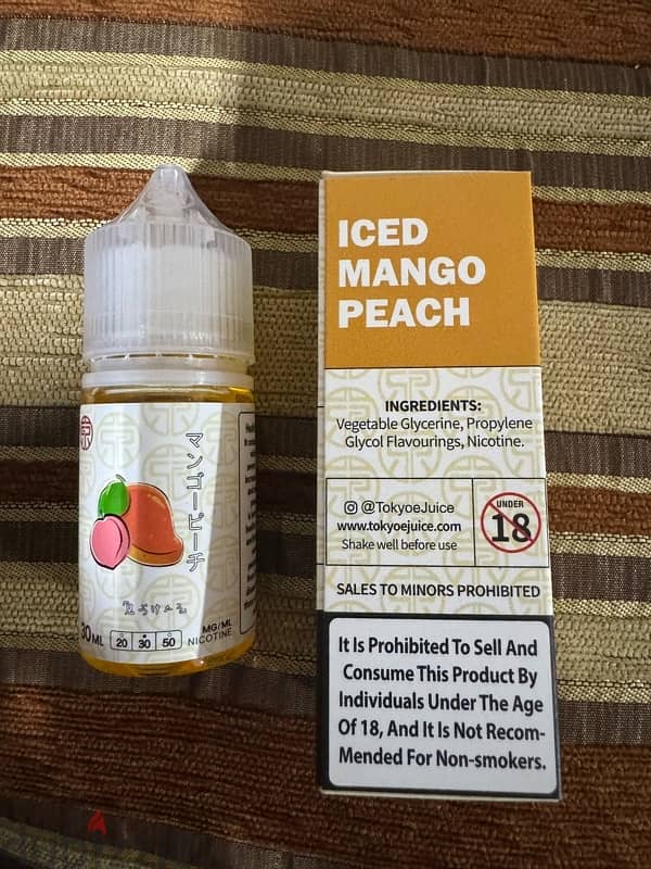 Liquid Tokyo (Mango&Peach) Ice 30 Nicotine 3