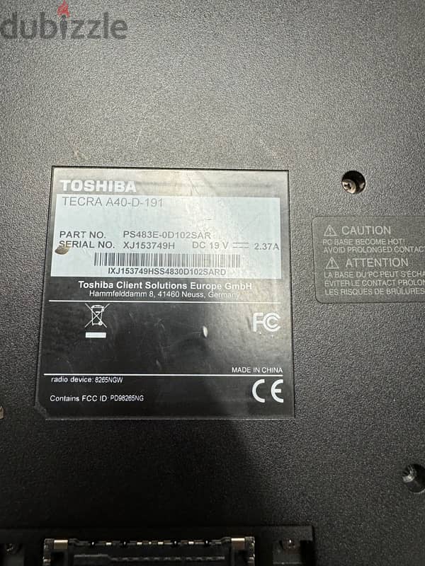 laptop toshiba tecra core i7 لاب توب توشيبا 1