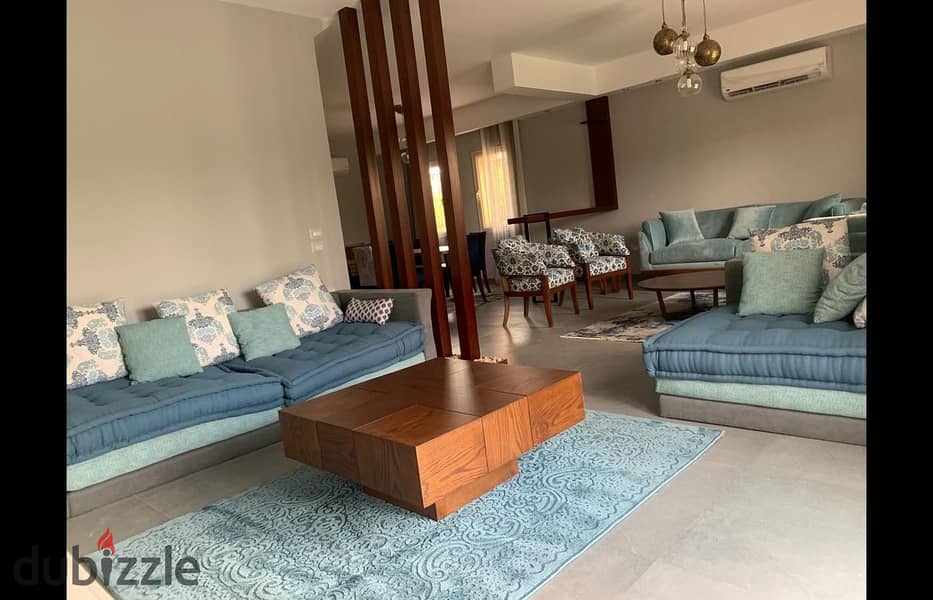 تاون هاوس للايجار مفروش مودرن كمبوند جرينز بقلب الشيخ زايد Townhouse for rent, furnished, modern, Greens Compound, in the heart of Sheikh Zayed 0