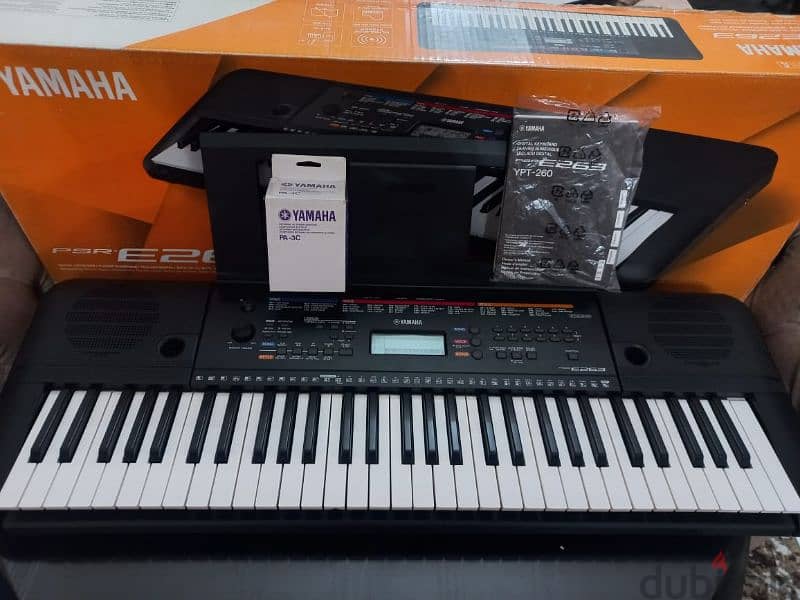 اورج yamaha psr263  بحالة الجديد بالكرتونة وكل مشتملاته استخدام تجربة 4