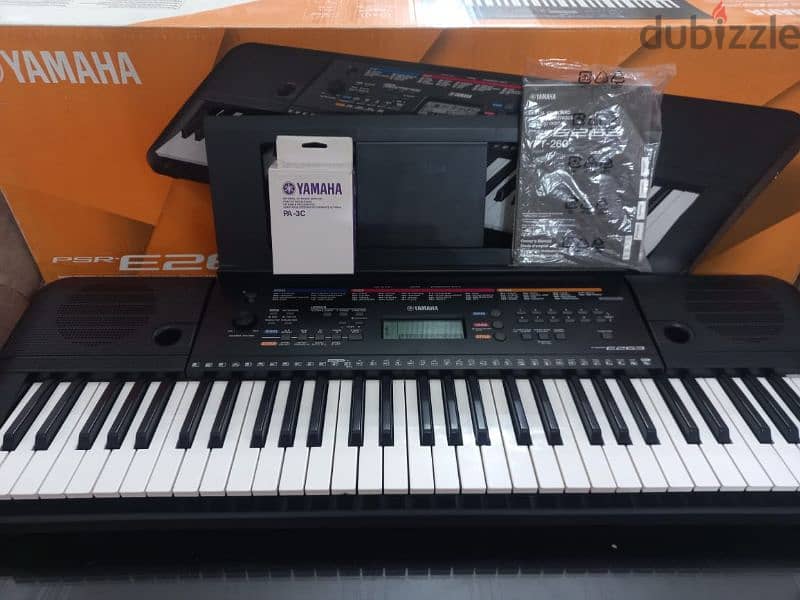 اورج yamaha psr263  بحالة الجديد بالكرتونة وكل مشتملاته استخدام تجربة 7