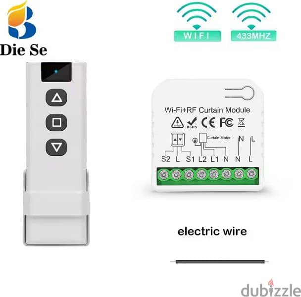 TUYA WIFI Curtain Switch + Remote 7