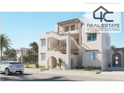 Villa Townhouse for sale 175 m in compound Marassi North Coast  ready to move  special view on lagoon with installment  under market price