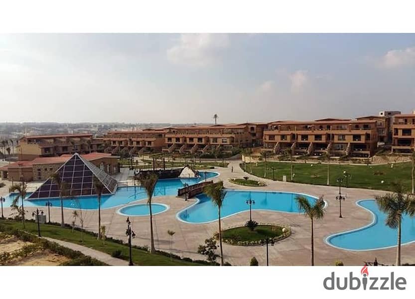 Luxury apartment for sale in the prestigious Pyramids Hills compound. Enjoy a fully finished ultra-super-lux 0