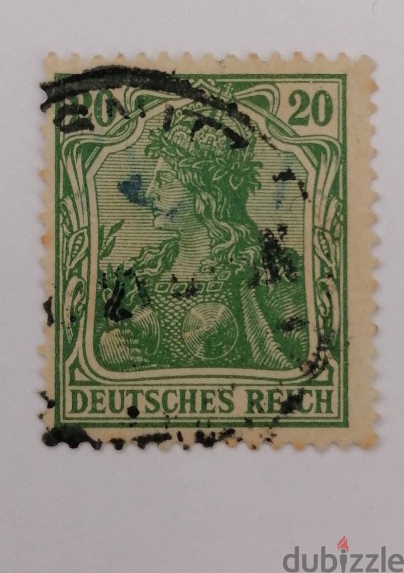 German stamp   Issued on:  1920-10-02 0