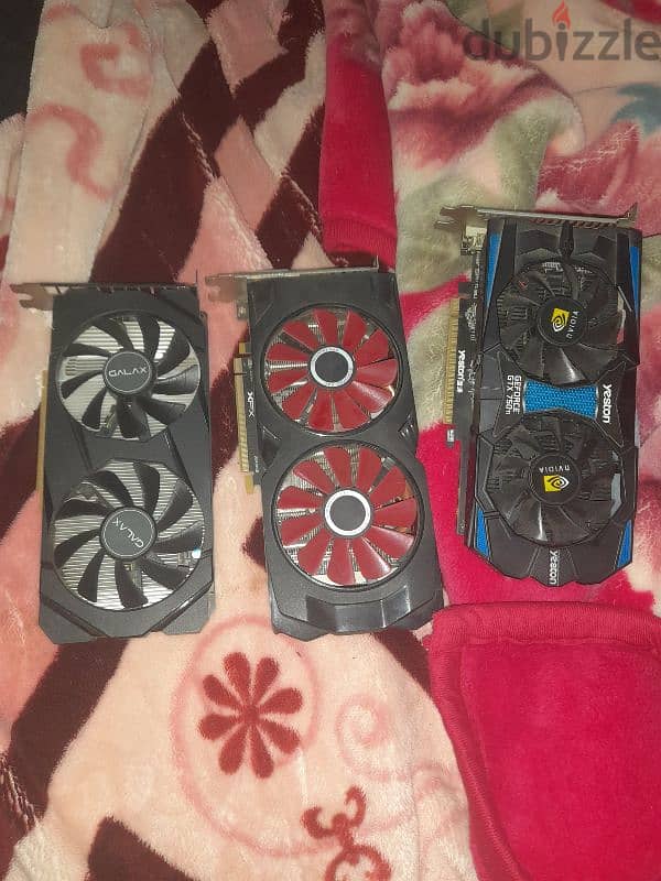 كروتي القديمه gtx 1660ti rx570 gtx 750ti 1