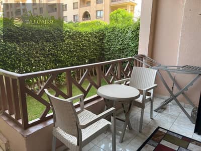 Ground floor apartment with garden for sale in Al-Rehab