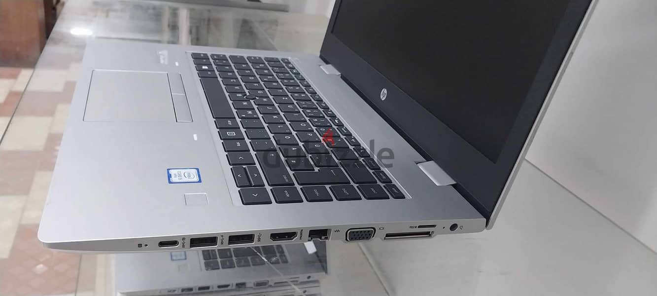 Hp 640G5 الجيل التامن i5 رام 16 فضي اللون حالة نضيفة جدا وارد اوروبا 7