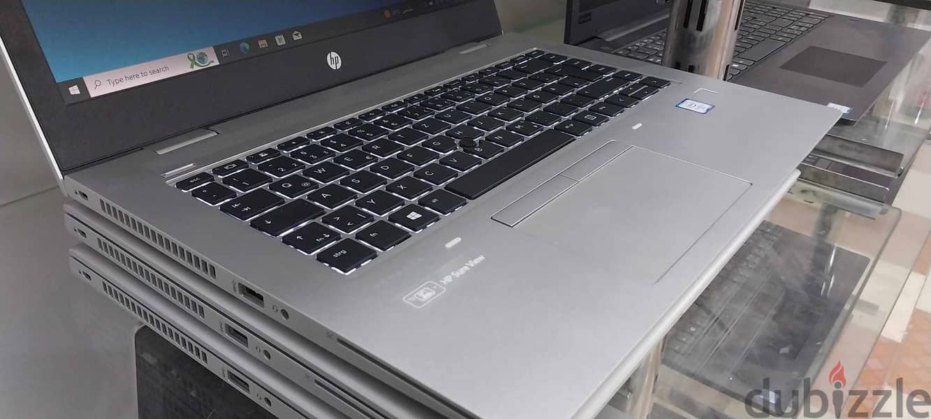 Hp 640G5 الجيل التامن i5 رام 16 فضي اللون حالة نضيفة جدا وارد اوروبا 13