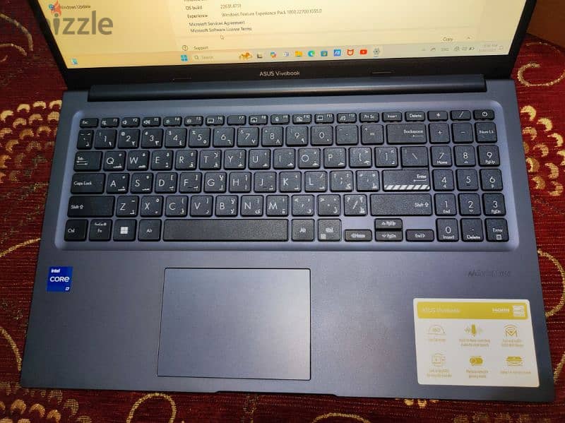 لاب توب Asus vivobook x1502z معالج انتل i7 جيل 12700H 4