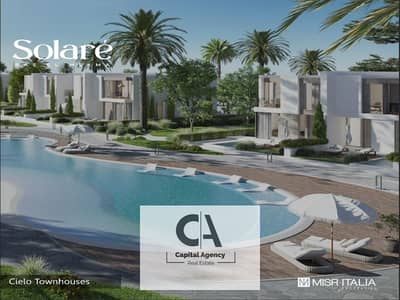 offer Misr Italia in Solare Ras El Hekma, pay 5% and installments over 10 years - 30% cash discount - view on the lagoon